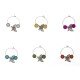 Butterfly Design Wine Glass Charms