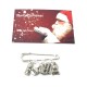 My First Christmas 2018 Nappy Safety Pin with Baby Letter Blocks Charm and Teddy Bear Charm