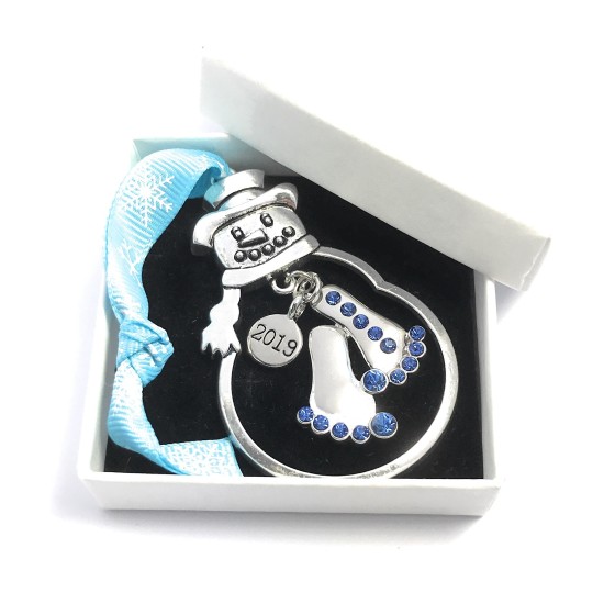 It's A Boy Baby's First Christmas 2019 Ornament Keepsake Charm with Gift Card 