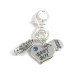 Baby Boy 2020 Keyring with Letter Blocks Charm