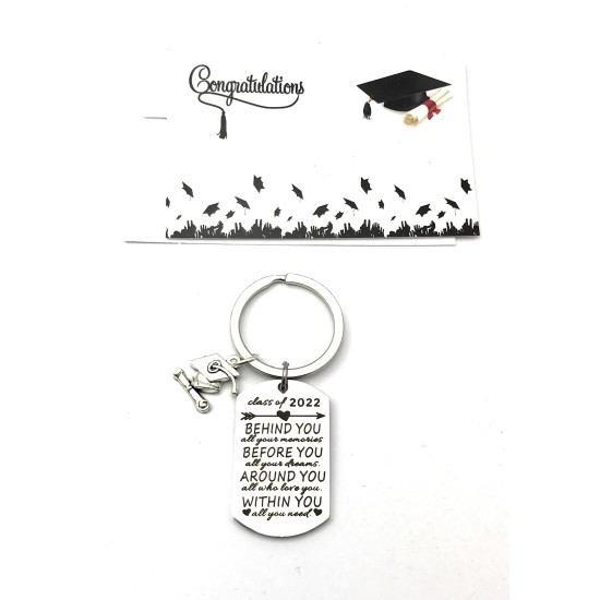 Class of 2022 Graduation Keyring Within You Quote 