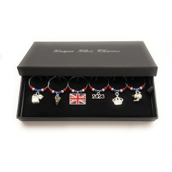 The Coronation of His Majesty The King Charles and Her Majesty The Queen Consort Street Party Glass Charms