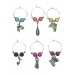 Day At The Races Wine Glass Charms