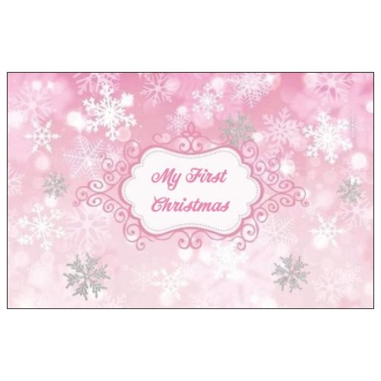 It's A Girl Baby's First Christmas 2019 Ornament Keepsake Charm with Gift Card 