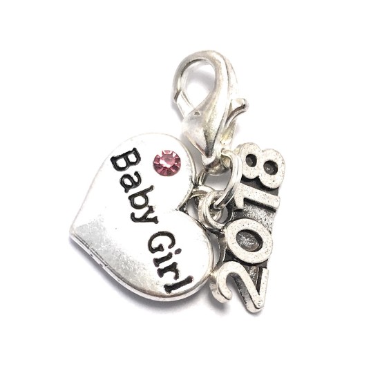 Baby Girl 2018 Clip on Charm