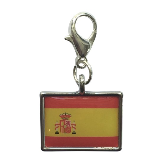 Spain Flag / Spanish Flag / la Rojigualda Clip On Charm