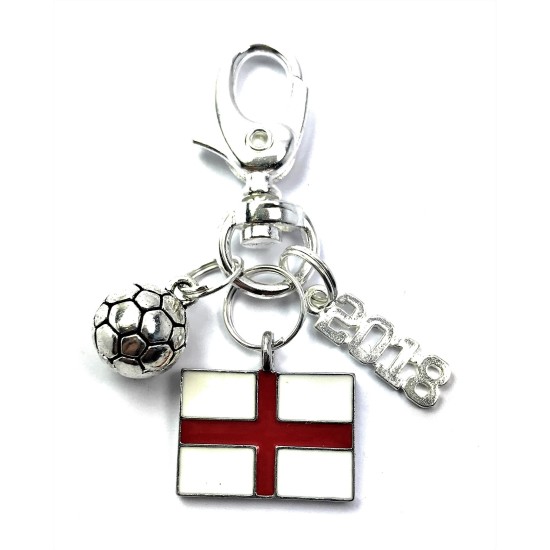World Cup 2018 England Flag / St George's Cross / English Flag Keyring