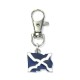 Scottish Flag Charm Keyring