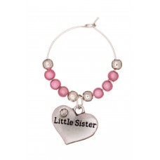 Libbys Market Place Niece Glass Charm on a Gift Card 