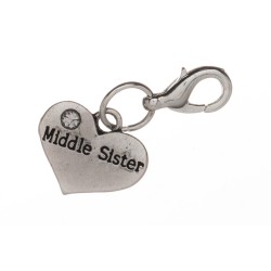 Middle Sister Clip on Charm