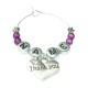 Personalised Thank You Wine Glass Charm 