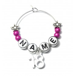 Personalised 18th Birthday Glass Charm on a Gift Card