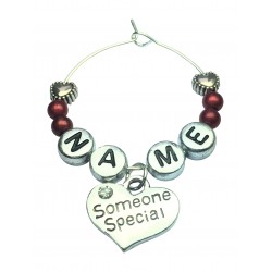 Personalised Name Someone Special Glass Charm
