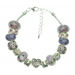 Handmade Purple ' Daughter ' Bracelet