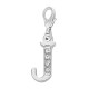 Personalised Letter A~Z Clip On Charm with Rhinestones
