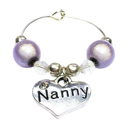Nanny Wine Glass Charm with Gift Card