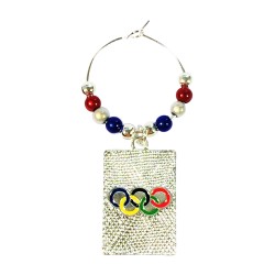 Individual Team GB Wine Glass Charm with Gift Card
