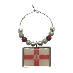 Northern Ireland Flag / Ulster Banner / Flag of Ulster / Northern Ireland Wine Glass Charm