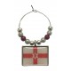 Northern Ireland Flag / Ulster Banner / Flag of Ulster / Northern Ireland Wine Glass Charm