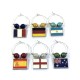 World Cup 2018 Flags / World Cup Party Wine Glass Charms