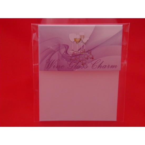 Chief Bridesmaid Wine Glass Charm with Gift Card