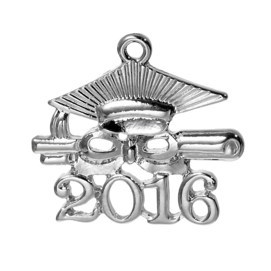 Mortar Board and Diploma 2018 Graduation Clip On Charm