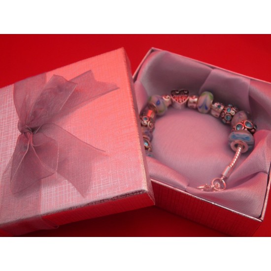 Handmade Turquoise Blue 'Daughter' Bracelet with Gift Box