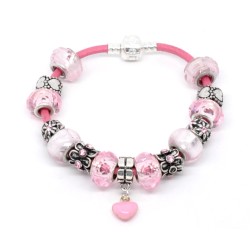 Pink Bracelet with Pink Gift Box