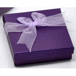 Handmade Lilac 'Mum' Bracelet with Purple Gift Box