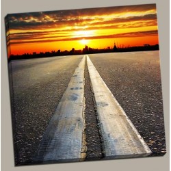 Road To Sunset Canvas Print