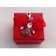 Santa Clause Clip on Charm in Red Gift Bag