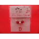 Silver Plated Personalised Letter 'D' Wine Glass Charm