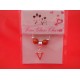 Silver Plated Personalised Letter 'V' Wine Glass Charm