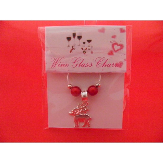 Aries Star Sign Silver Plated Wine Glass Charm