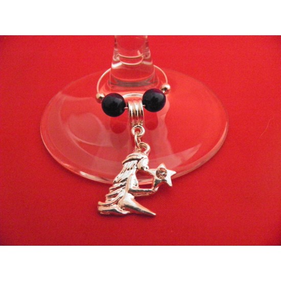 Virgo Star Sign Silver Plated Wine Glass Charm