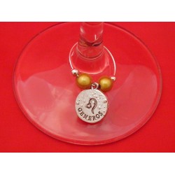 Leo Zodiac Sign Wine Glass Charm
